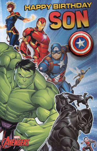 Picture of HAPPY BIRTHDAY SON AVENGERS CARD